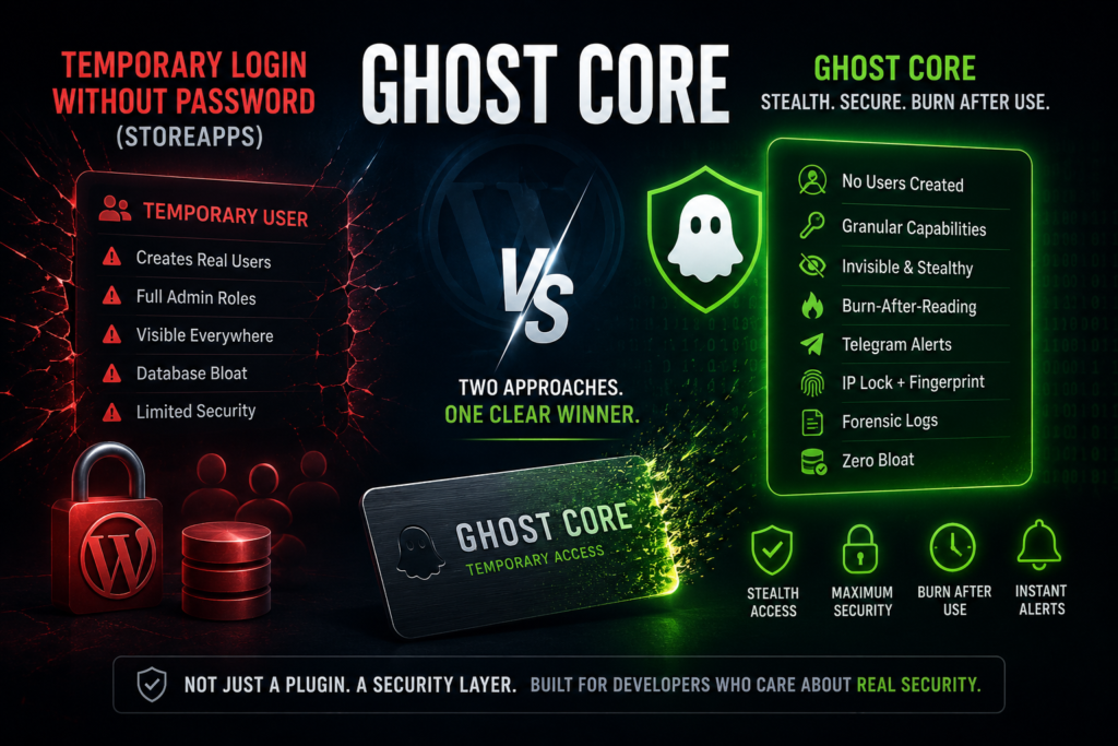 Temporary Login Without Password
